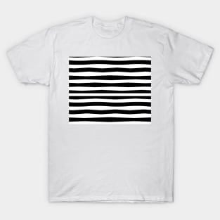 Black and White Simple Stripe T-Shirt